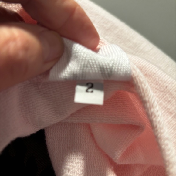 Planet by Lauren G, French Terry Top. 100% cotton, light pink - Picture 5 of 5